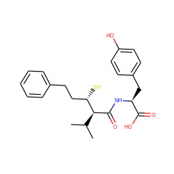 CC(C)[C@H](C(=O)N[C@@H](Cc1ccc(O)cc1)C(=O)O)[C@@H](S)CCc1ccccc1 ZINC000013861171