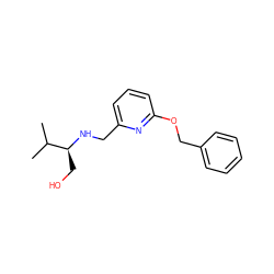 CC(C)[C@H](CO)NCc1cccc(OCc2ccccc2)n1 ZINC000204409611