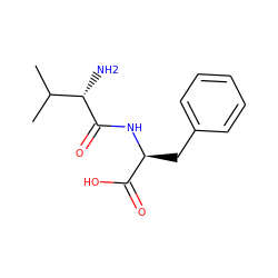 CC(C)[C@H](N)C(=O)N[C@@H](Cc1ccccc1)C(=O)O ZINC000001605725