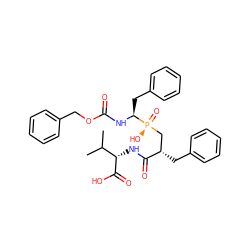 CC(C)[C@H](NC(=O)[C@@H](Cc1ccccc1)C[P@](=O)(O)[C@H](Cc1ccccc1)NC(=O)OCc1ccccc1)C(=O)O ZINC000028761873