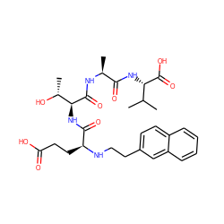 CC(C)[C@H](NC(=O)[C@H](C)NC(=O)[C@@H](NC(=O)[C@H](CCC(=O)O)NCCc1ccc2ccccc2c1)[C@@H](C)O)C(=O)O ZINC000049881698