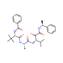 CC(C)[C@H](NC(=O)[C@H](C)NC(=O)[C@@H](NC(=O)c1ccccc1)C(C)(C)C)C(=O)C(=O)N[C@@H](C)c1ccccc1 ZINC000204198863