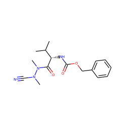 CC(C)[C@H](NC(=O)OCc1ccccc1)C(=O)N(C)N(C)C#N ZINC000066101232