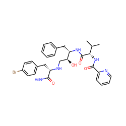 CC(C)[C@H](NC(=O)c1ccccn1)C(=O)N[C@@H](Cc1ccccc1)[C@@H](O)CN[C@@H](Cc1ccc(Br)cc1)C(N)=O ZINC000014945942