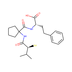 CC(C)[C@H](S)C(=O)NC1(C(=O)N[C@@H](CCc2ccccc2)C(=O)O)CCCC1 ZINC000013745115