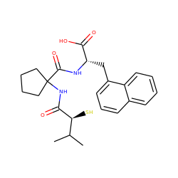 CC(C)[C@H](S)C(=O)NC1(C(=O)N[C@@H](Cc2cccc3ccccc23)C(=O)O)CCCC1 ZINC000027208436