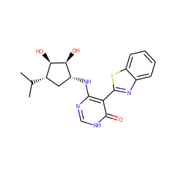 CC(C)[C@H]1C[C@@H](Nc2nc[nH]c(=O)c2-c2nc3ccccc3s2)[C@H](O)[C@@H]1O ZINC001772645104