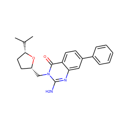 CC(C)[C@H]1CC[C@@H](Cn2c(N)nc3cc(-c4ccccc4)ccc3c2=O)O1 ZINC000653703965