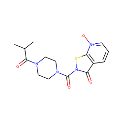 CC(C)C(=O)N1CCN(C(=O)n2sc3c(ccc[n+]3[O-])c2=O)CC1 ZINC001772649468