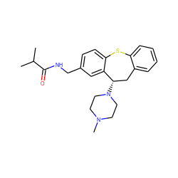 CC(C)C(=O)NCc1ccc2c(c1)[C@@H](N1CCN(C)CC1)Cc1ccccc1S2 ZINC000064527225