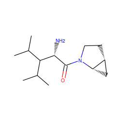 CC(C)C(C(C)C)[C@H](N)C(=O)N1CC[C@@H]2C[C@@H]21 ZINC000028824952