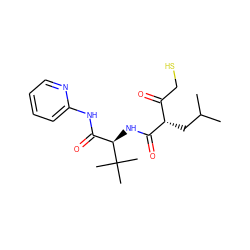 CC(C)C[C@@H](C(=O)CS)C(=O)N[C@H](C(=O)Nc1ccccn1)C(C)(C)C ZINC000034801666