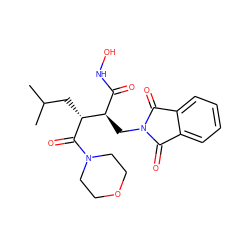 CC(C)C[C@@H](C(=O)N1CCOCC1)[C@H](CN1C(=O)c2ccccc2C1=O)C(=O)NO ZINC000003799273