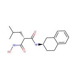 CC(C)C[C@@H](C(=O)NO)C(=O)N[C@@H]1CCc2ccccc2C1 ZINC000028639516