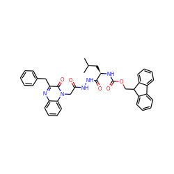 CC(C)C[C@@H](NC(=O)OCC1c2ccccc2-c2ccccc21)C(=O)NNC(=O)Cn1c(=O)c(Cc2ccccc2)nc2ccccc21 ZINC000299857035