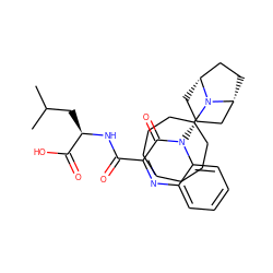 CC(C)C[C@@H](NC(=O)c1nc2ccccc2n([C@@H]2C[C@@H]3CC[C@H](C2)N3C2CCCCCCC2)c1=O)C(=O)O ZINC000114710799