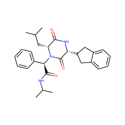 CC(C)C[C@@H]1C(=O)N[C@H](C2Cc3ccccc3C2)C(=O)N1[C@@H](C(=O)NC(C)C)c1ccccc1 ZINC000013674884