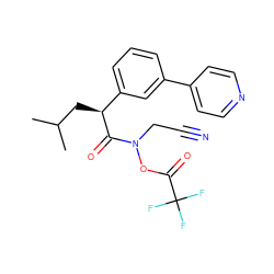 CC(C)C[C@H](C(=O)N(CC#N)OC(=O)C(F)(F)F)c1cccc(-c2ccncc2)c1 ZINC000034804725