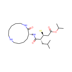 CC(C)C[C@H](C(=O)N[C@@H]1CCCCNCCCCCNC1=O)[C@@H](S)CC(=O)OC(C)C ZINC000011688042