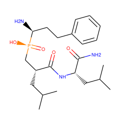 CC(C)C[C@H](C[P@](=O)(O)[C@@H](N)CCc1ccccc1)C(=O)N[C@@H](CC(C)C)C(N)=O ZINC001772634849