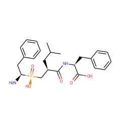 CC(C)C[C@H](C[P@](=O)(O)[C@@H](N)Cc1ccccc1)C(=O)N[C@@H](Cc1ccccc1)C(=O)O ZINC000013806986