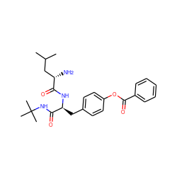 CC(C)C[C@H](N)C(=O)N[C@@H](Cc1ccc(OC(=O)c2ccccc2)cc1)C(=O)NC(C)(C)C ZINC000027996922