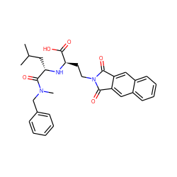 CC(C)C[C@H](N[C@H](CCN1C(=O)c2cc3ccccc3cc2C1=O)C(=O)O)C(=O)N(C)Cc1ccccc1 ZINC000013734716