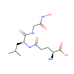 CC(C)C[C@H](NC(=O)CC[C@H](N)C(=O)O)C(=O)NCC(=O)NO ZINC000013817891