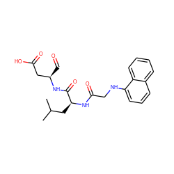 CC(C)C[C@H](NC(=O)CNc1cccc2ccccc12)C(=O)N[C@H](C=O)CC(=O)O ZINC000003963763