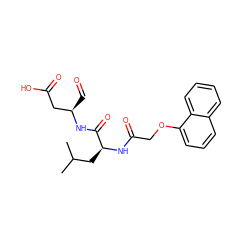 CC(C)C[C@H](NC(=O)COc1cccc2ccccc12)C(=O)N[C@H](C=O)CC(=O)O ZINC000026646187