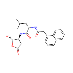 CC(C)C[C@H](NC(=O)Cc1cccc2ccccc12)C(=O)N[C@H]1CC(=O)O[C@@H]1O ZINC000013819060