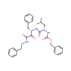 CC(C)C[C@H](NC(=O)OCc1ccccc1)C(=O)N[C@@H](Cc1ccccc1)C(=O)C(=O)NCCc1ccccc1 ZINC000027103452