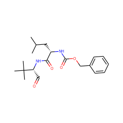 CC(C)C[C@H](NC(=O)OCc1ccccc1)C(=O)N[C@H](C=O)C(C)(C)C ZINC000027622380