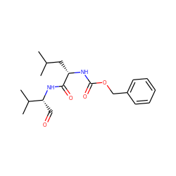 CC(C)C[C@H](NC(=O)OCc1ccccc1)C(=O)N[C@H](C=O)C(C)C ZINC000027623801