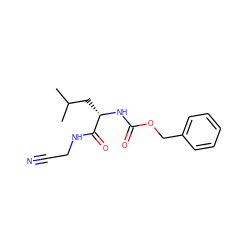 CC(C)C[C@H](NC(=O)OCc1ccccc1)C(=O)NCC#N ZINC000013676273