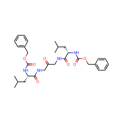 CC(C)C[C@H](NC(=O)OCc1ccccc1)C(=O)NCC(=O)CNC(=O)[C@H](CC(C)C)NC(=O)OCc1ccccc1 ZINC000028771534