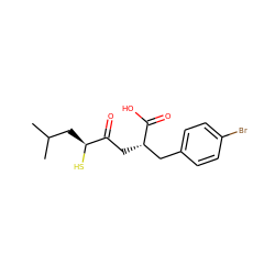 CC(C)C[C@H](S)C(=O)C[C@@H](Cc1ccc(Br)cc1)C(=O)O ZINC000219762860