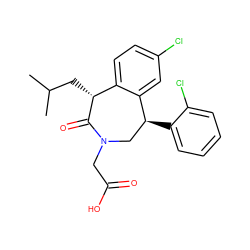 CC(C)C[C@H]1C(=O)N(CC(=O)O)C[C@H](c2ccccc2Cl)c2cc(Cl)ccc21 ZINC000071330717