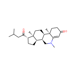 CC(C)CC(=O)[C@H]1CC[C@@H]2[C@@H]3CN(C)C4=CC(=O)CC[C@]4(C)[C@@H]3CC[C@]12C ZINC000026470608