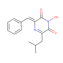 CC(C)CC1=N/C(=C\c2ccccc2)C(=O)N(O)C1=O ZINC000101510065