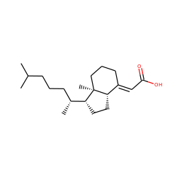 CC(C)CCC[C@@H](C)[C@H]1CC[C@H]2/C(=C/C(=O)O)CCC[C@@]21C ZINC000003974545