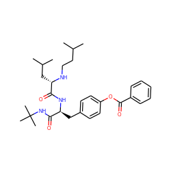 CC(C)CCN[C@@H](CC(C)C)C(=O)N[C@@H](Cc1ccc(OC(=O)c2ccccc2)cc1)C(=O)NC(C)(C)C ZINC000038150637