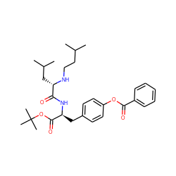 CC(C)CCN[C@@H](CC(C)C)C(=O)N[C@@H](Cc1ccc(OC(=O)c2ccccc2)cc1)C(=O)OC(C)(C)C ZINC000038150638