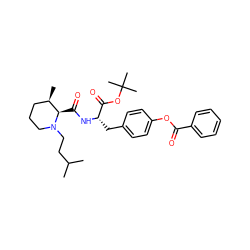 CC(C)CCN1CCC[C@@H](C)[C@H]1C(=O)N[C@@H](Cc1ccc(OC(=O)c2ccccc2)cc1)C(=O)OC(C)(C)C ZINC000038150648