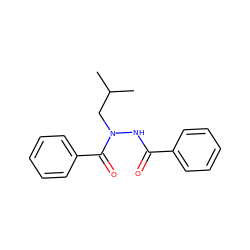 CC(C)CN(NC(=O)c1ccccc1)C(=O)c1ccccc1 ZINC000103186065