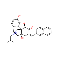 CC(C)CN1CC[C@@]23c4c5ccc(O)c4O[C@H]2C(=O)/C(=C\c2ccc4ccccc4c2)C[C@@]3(O)[C@H]1C5 ZINC000100789697