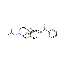 CC(C)CN1CC[C@]23C[C@]4(CNC(=O)c5ccccc5)CC[C@@]2(O4)[C@H]1Cc1ccc(O)cc13 ZINC000101396392