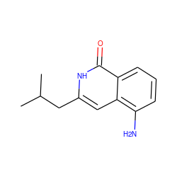 CC(C)Cc1cc2c(N)cccc2c(=O)[nH]1 ZINC000096282486