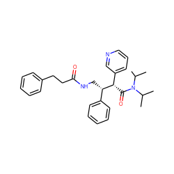 CC(C)N(C(=O)[C@@H](c1cccnc1)[C@@H](CNC(=O)CCc1ccccc1)c1ccccc1)C(C)C ZINC000034986700