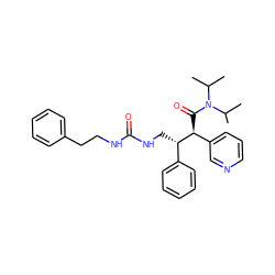 CC(C)N(C(=O)[C@@H](c1cccnc1)[C@@H](CNC(=O)NCCc1ccccc1)c1ccccc1)C(C)C ZINC000034987040